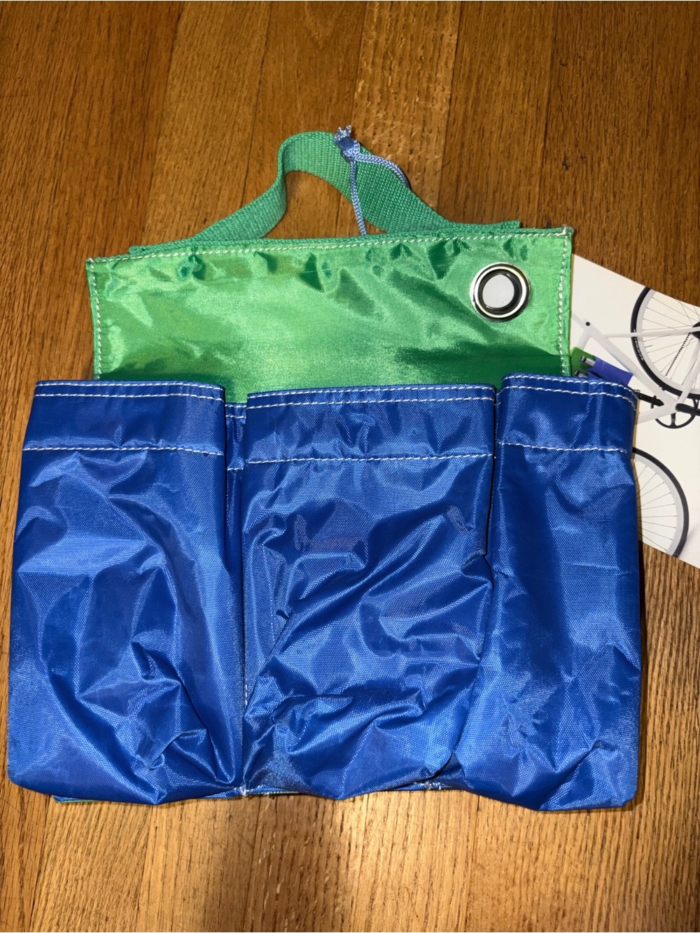 Donkey 6-Pack Bike Bag in Green and Blue